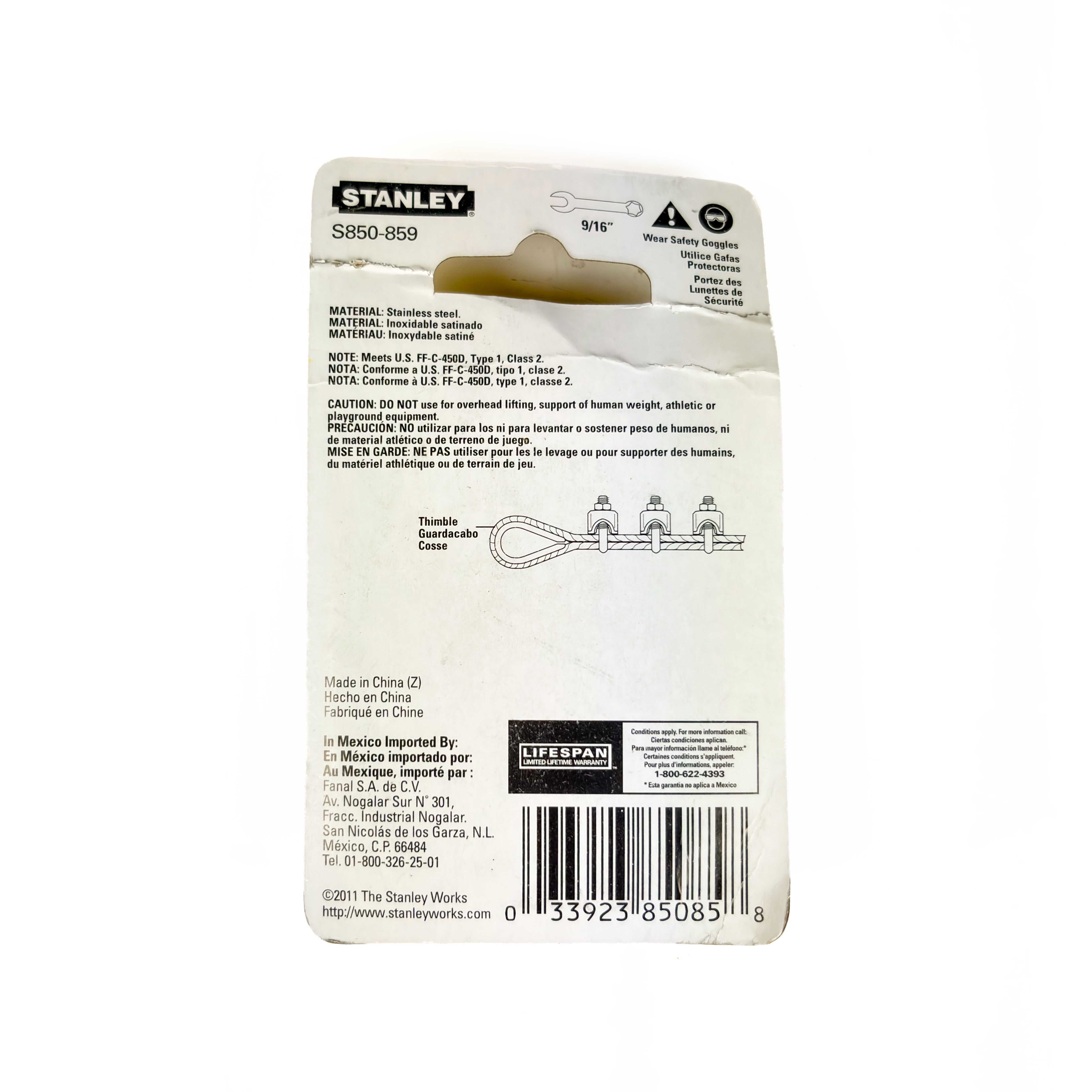 Wire Cable Clamp 3/8 Inch Stainless Steel