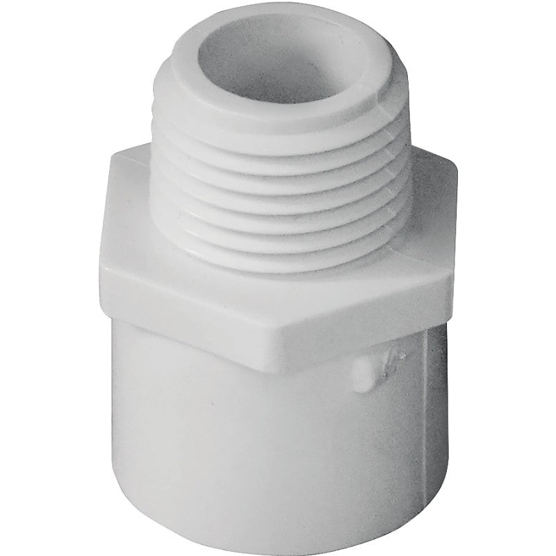 IPEX 435602 Pipe Adapter, 1/2 in, Socket x MPT, PVC, SCH 40 Schedule