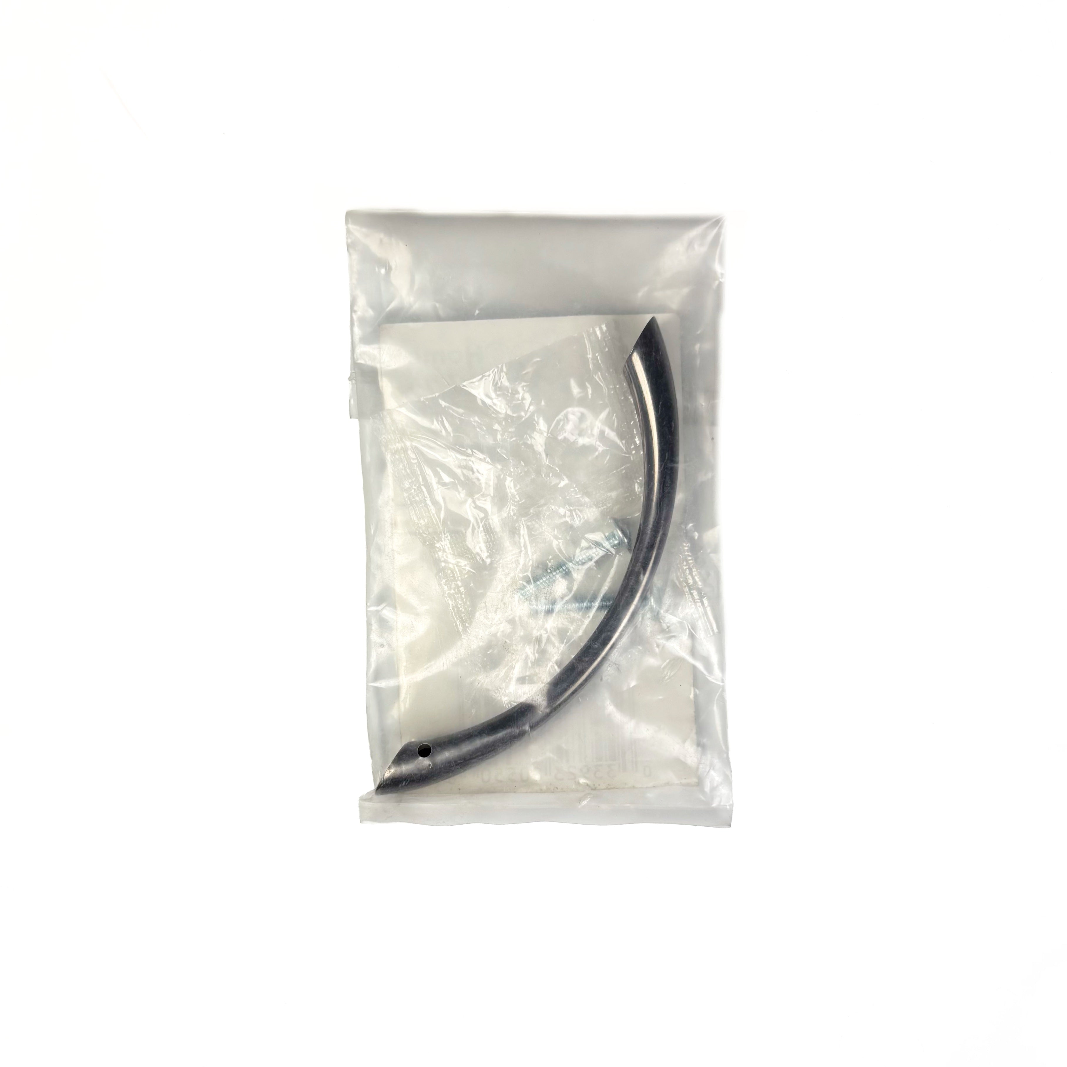 Arched Cabinet And Door Pull 3-3/4 Inch Centers Die Cast Black Chrome