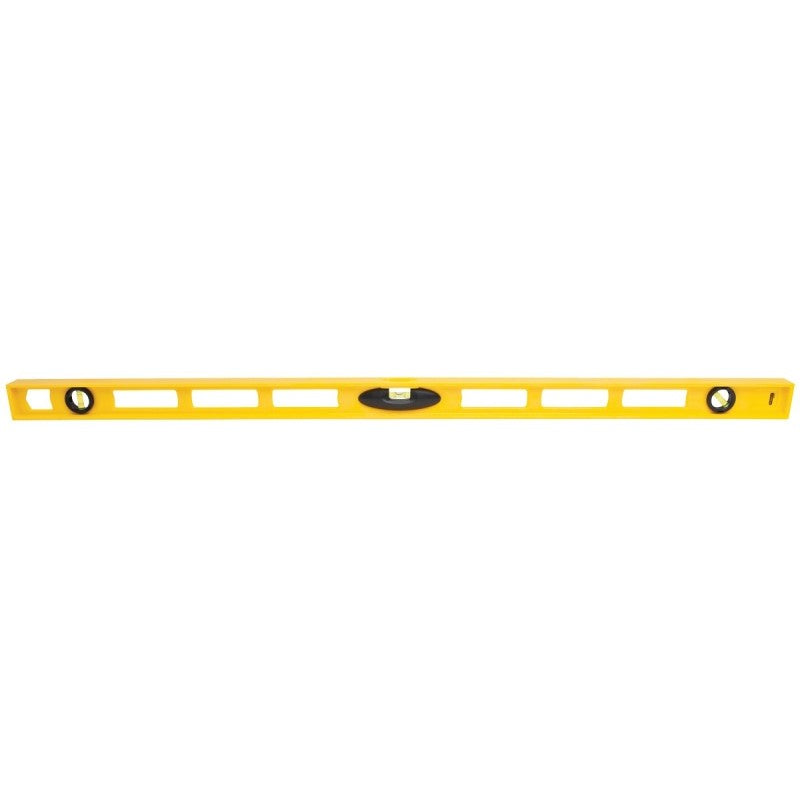STANLEY 42-470 I-Beam Level, 48 in L, 3-Vial, 2-Hang Hole, Non-Magnetic, ABS, Yellow