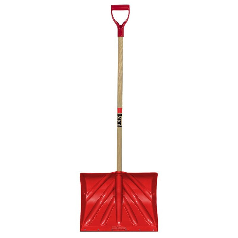 Garant APM18KDRU Snow Shovel, 51 in OAL, 18 in W Blade, 13-1/2 in L Blade, Polyethylene Blade