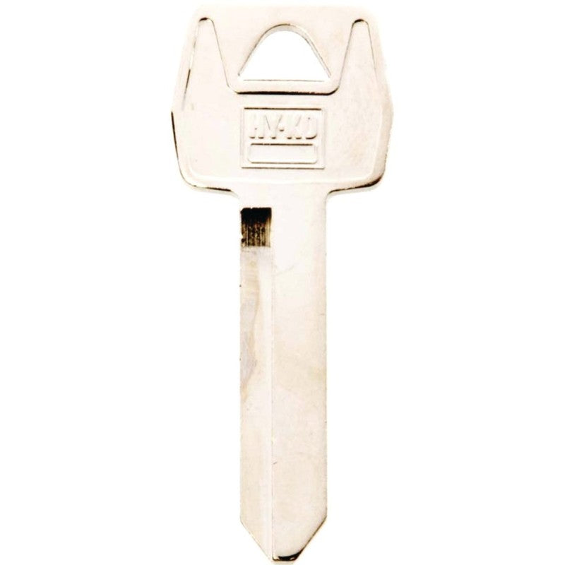Hy-Ko 11010H51 Key Blank, Brass, Nickel, For: Ford, Lincoln, Mercury Vehicles, H51 Key Number (Pack of 10)