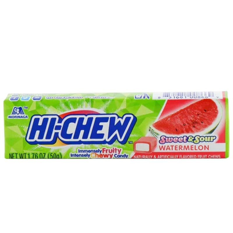 Hi-Chew 122772 Fruit Chewy Candy, Watermelon (Pack of 15)