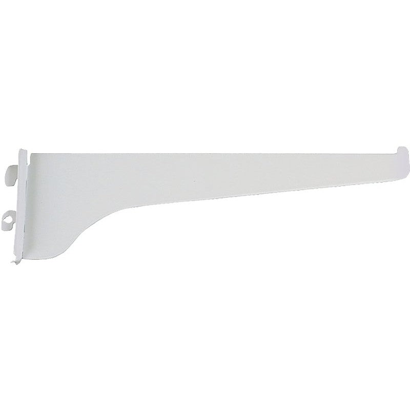 Knape & Vogt 180 WH 10 Shelf Bracket, 10 in L, Steel, Powder-Coated, White
