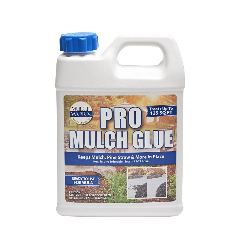 Mulch Worx 60051 Pro Mulch Glue, Ready To Use, White