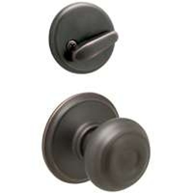 Schlage F Series F59VGEO716 Handleset Interior Trim, Round, 1 Grade, Thumbturn Lock, Keyed Different Key, Metal