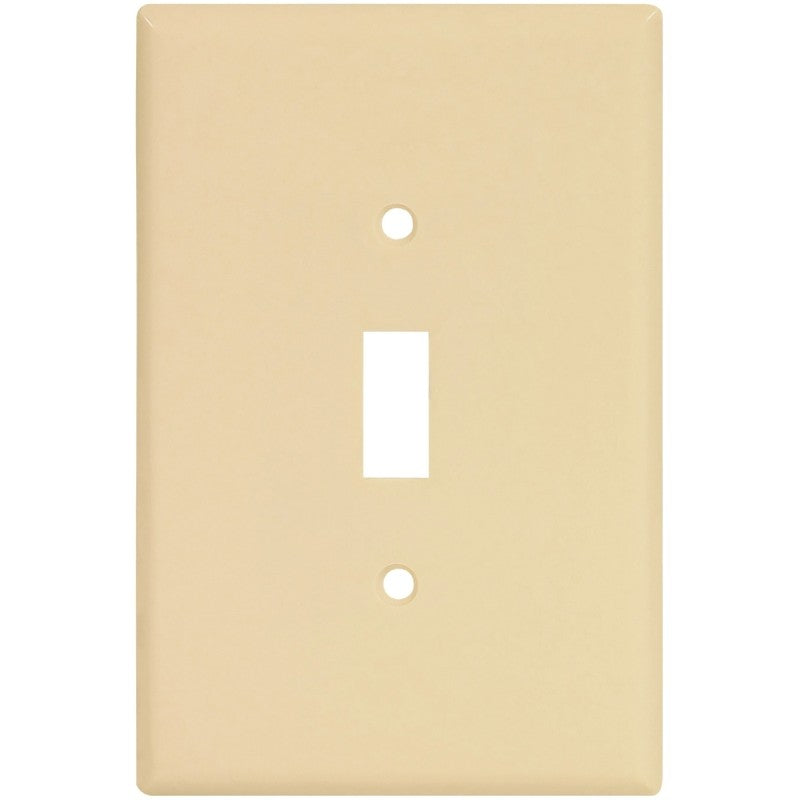 WALL PLATE JMBO TGL 1GANG IVRY (Pack of 10)