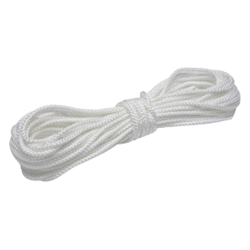 Baron 36361 Rope, 3/16 in Dia, 100 ft L, 83 lb Working Load, Nylon/Poly, White