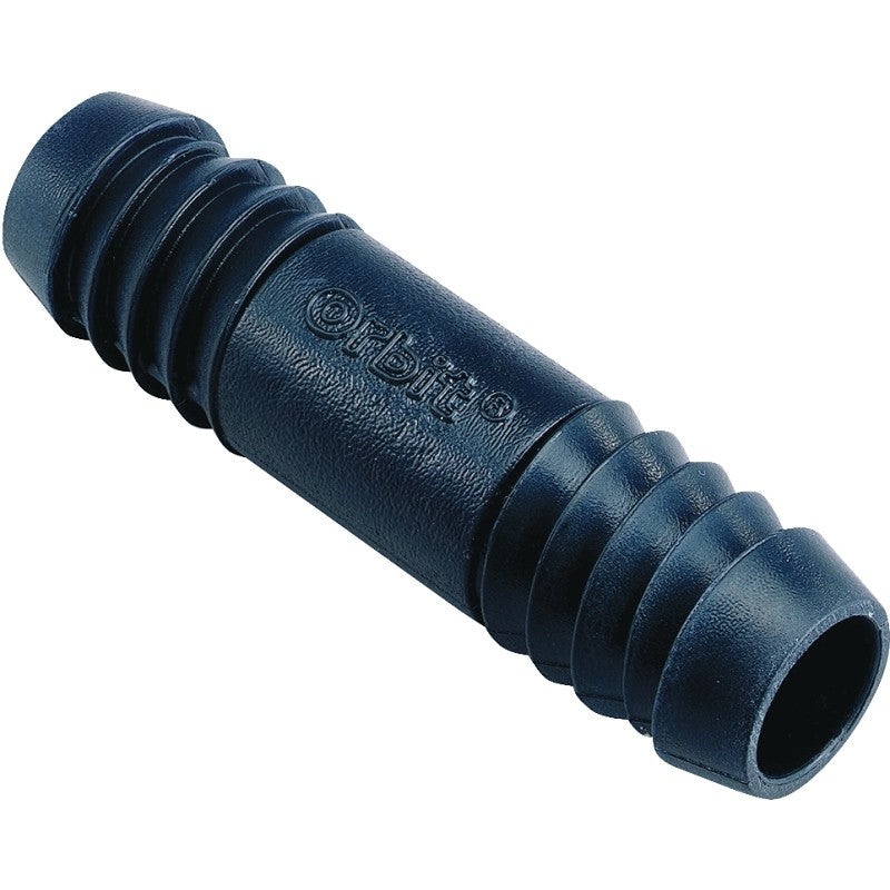 Orbit 94349 Tube Coupling, 1/2 in Connection, Barb, Plastic