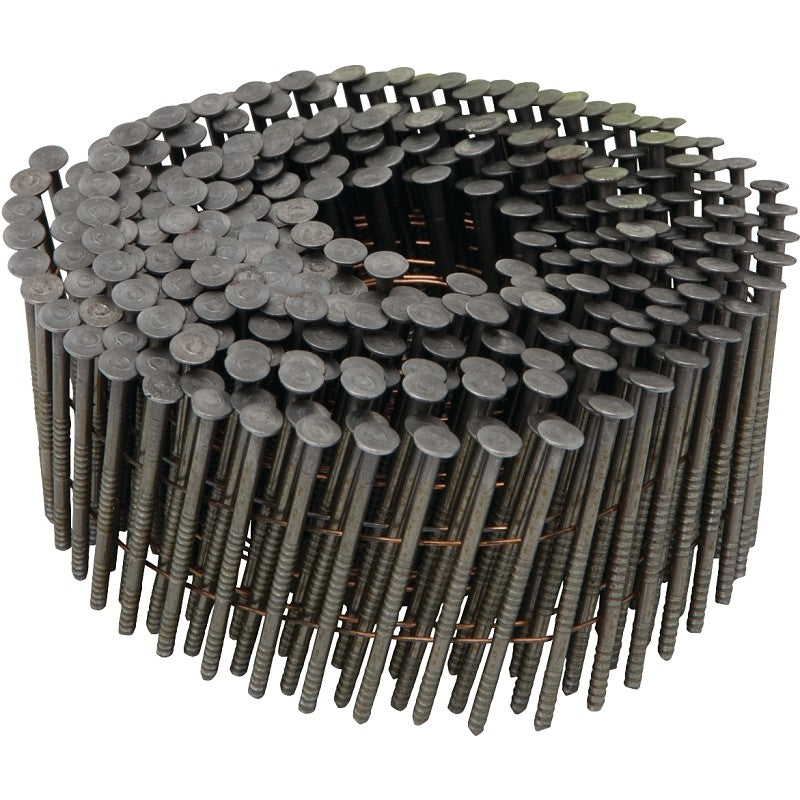 Bostitch C6R99BC Series Framing Nail, Coil Collation, 2 in L, Steel, Ring Shank, 3600/PK