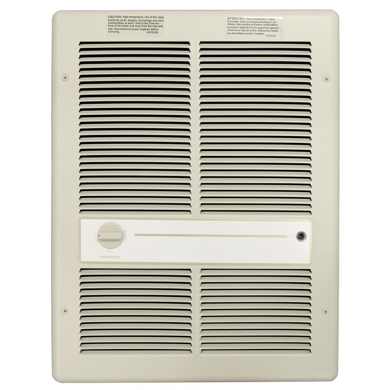 TPI HF3315TRP Heater, 10.8/12.5 A, 208/240 V, 5120 to 10240 Btu, 175 cfm Air, Ivory
