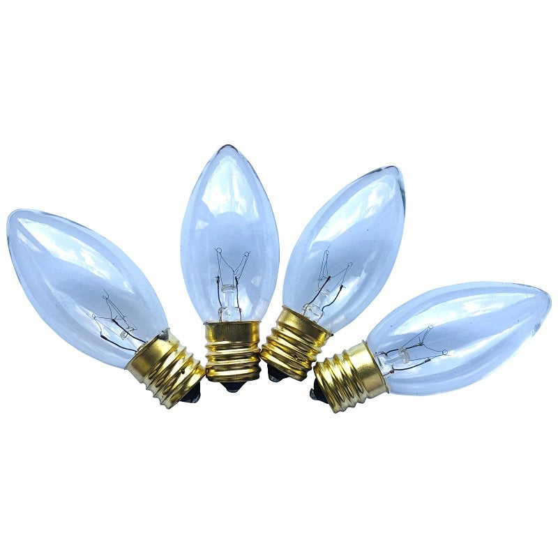 Hometown Holidays 16520 Light Bulb, 7 W, Intermediate Lamp Base, Incandescent Lamp, Clear Light, 3000 hr Average Life (Pack of 25)