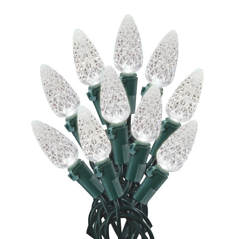 Hometown Holidays U12E744A Light Set, Christmas, 120 V, 4.8 W, 60-Lamp, LED, Cool White, 25000 hr Average Life