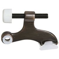 Contoured Hinge Pin Door Stop Antique Bronze