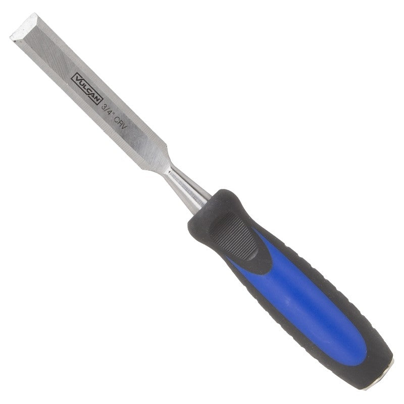 Vulcan JL-CH3 Chisel, 3/4 in Tip, 10-1/4 in OAL, CRV Blade, Ergonomic Grip Handle