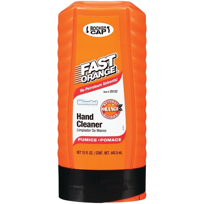 Fast Orange 25122/25113 Hand Cleaner, Lotion, White, Citrus, 15 oz Bottle