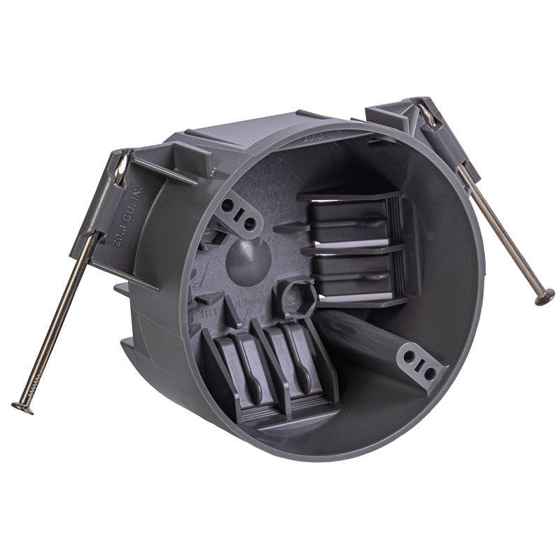 Gardner Bender BOX-NC20 Electrical Box, 5-1/2 in W, 4 in D, 2.3 in H, 1-Gang, Polycarbonate, Gray