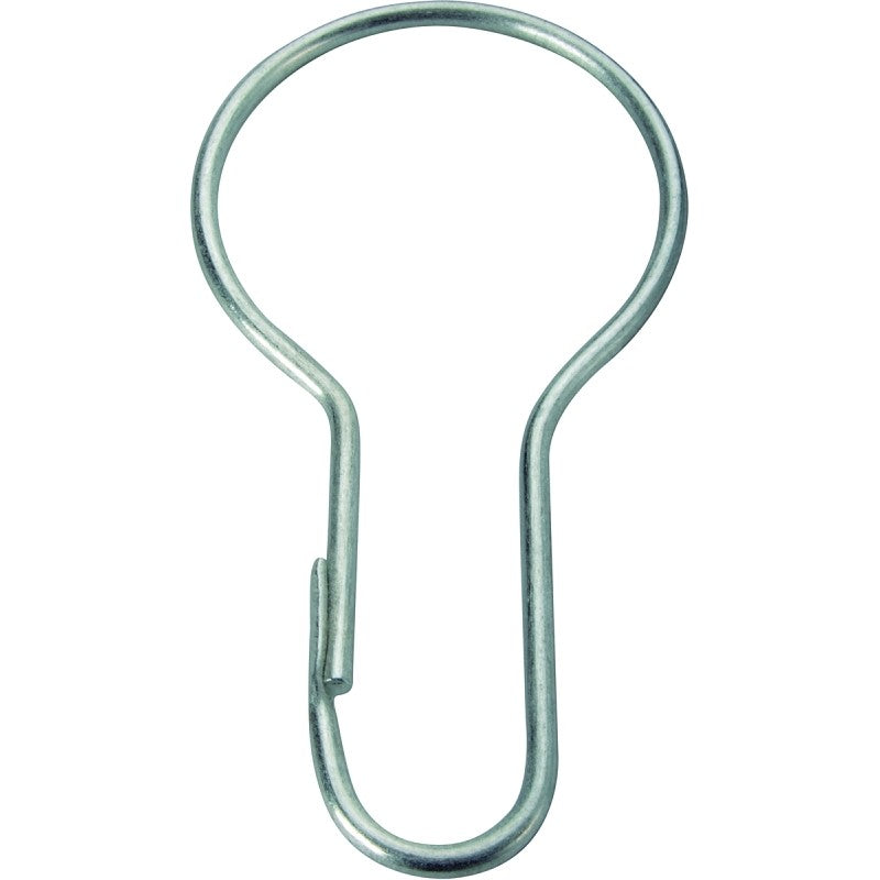 Simple Spaces PMB-007 Shower Curtain Pin, Snap-Fit, Zinc, Sliver, For: Shower Liners and Curtains