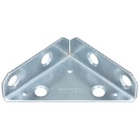 Reinforced Triangle Corner Brace 2 Inch Zinc Plated Steel Bulk No Screws