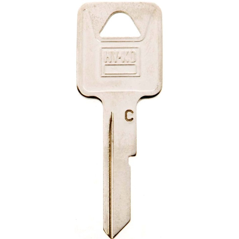 Hy-Ko 11010B50 Key Blank, B50 Key Number, Brass, Nickel (Pack of 10)