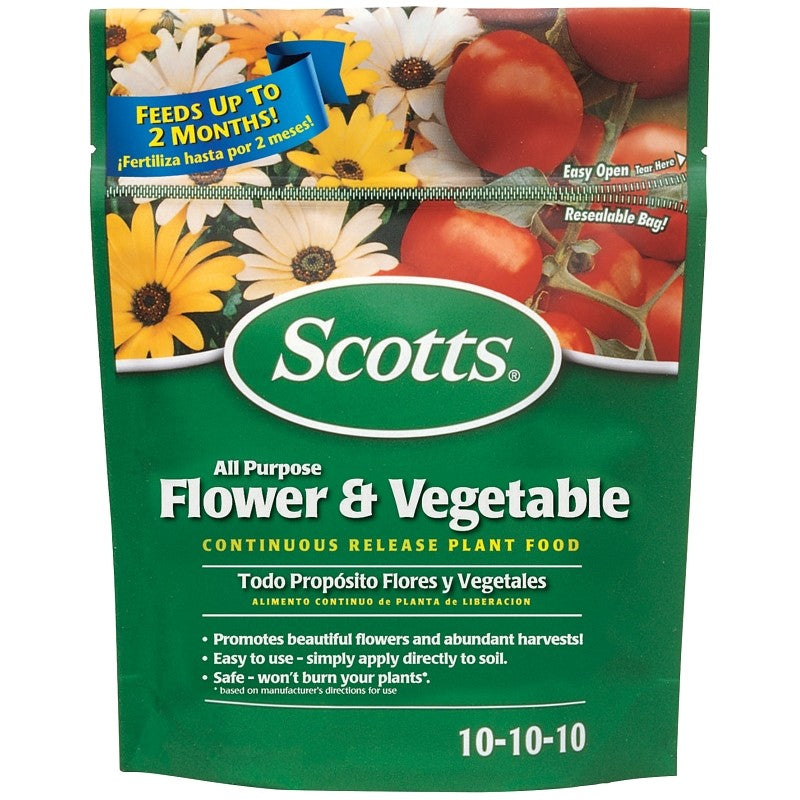 Scotts 1009001 Dry Plant Food, 3 lb Bag, 10-10-10 N-P-K Ratio