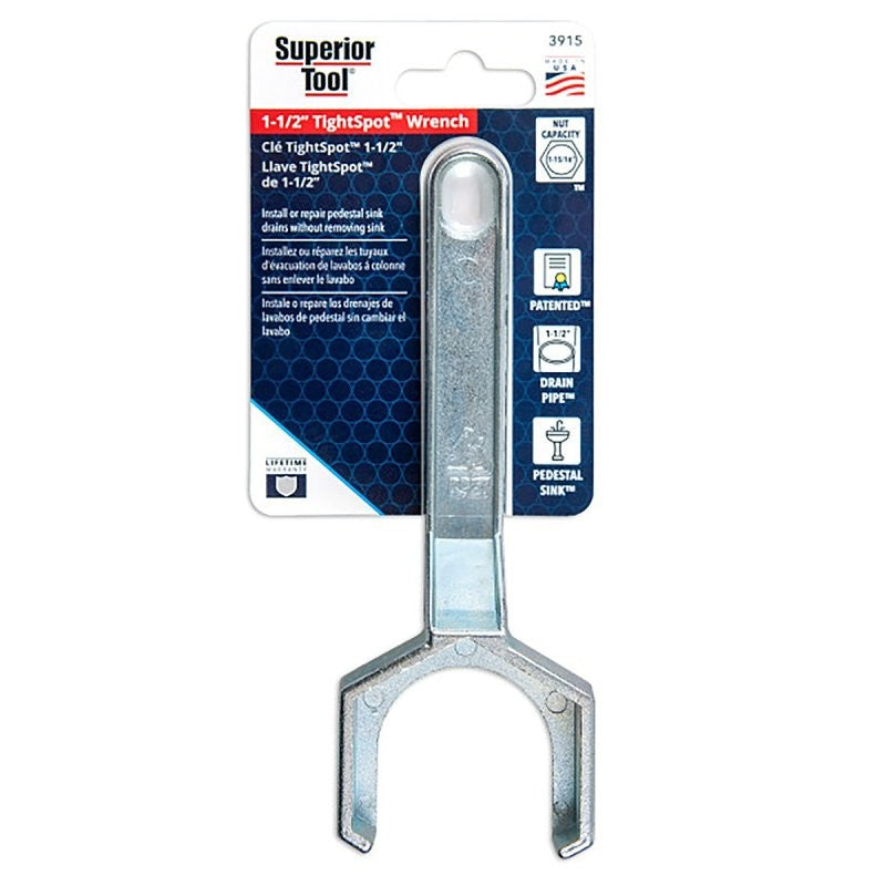 Superior Tool TightSpot Series 03915 Wrench, 1-1/2 in Jaw Opening