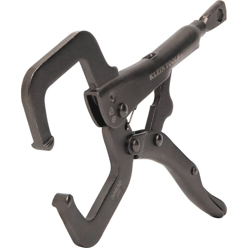 Klein Tools 38630 Locking Plier, 7.02 in OAL, 1.97 in Jaw Opening, Black Handle, Molded Grip Handle, 0.35 in W Jaw