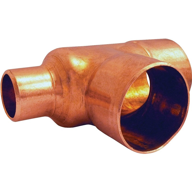 Elkhart Products 111R Series 32790 Reducing Pipe Tee, 3/4 x 1/2 x 3/4 in, Sweat, Copper