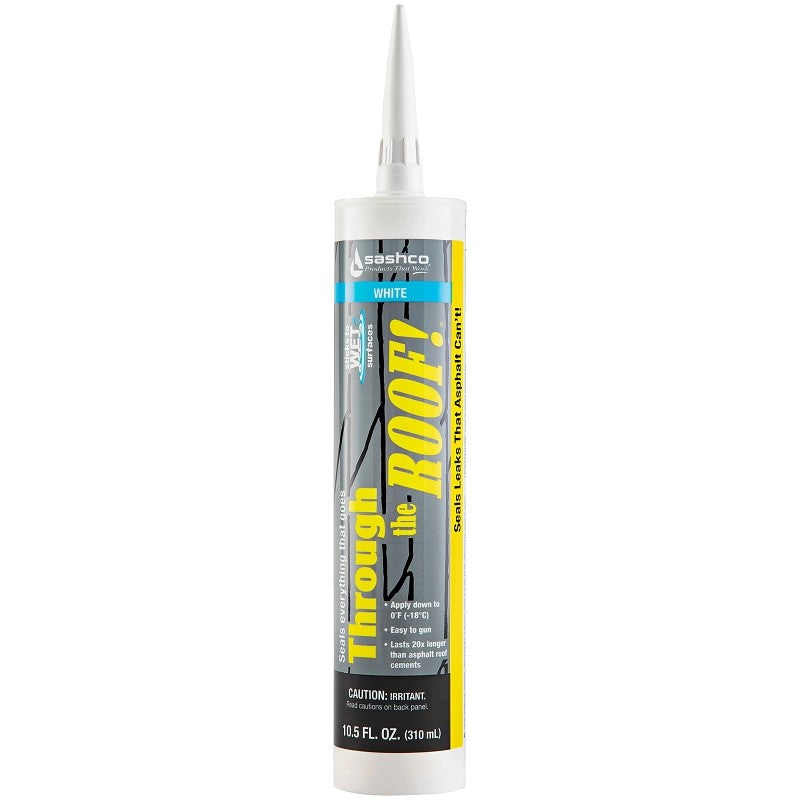 Sashco 14035 Sealant, White, Liquid, 10.5 oz, Cartridge (Pack of 12)