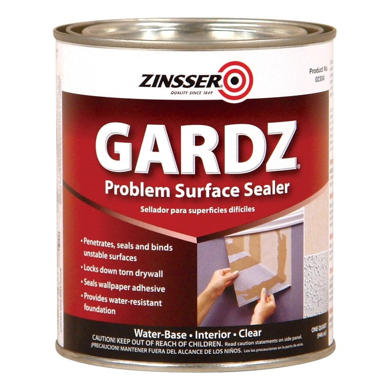 Zinsser 2304 Problem Surface Sealer, Clear, 1 qt