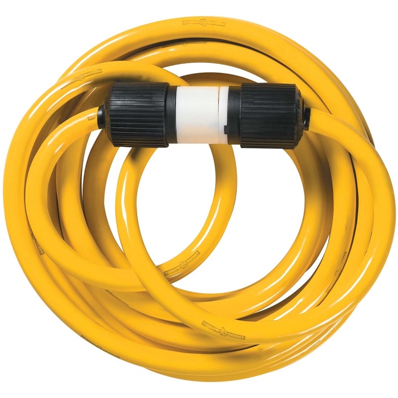 CCI 1381 Electrical Cord, 10 AWG Cable, 25 ft L, 20 A, 125/250 V, Yellow