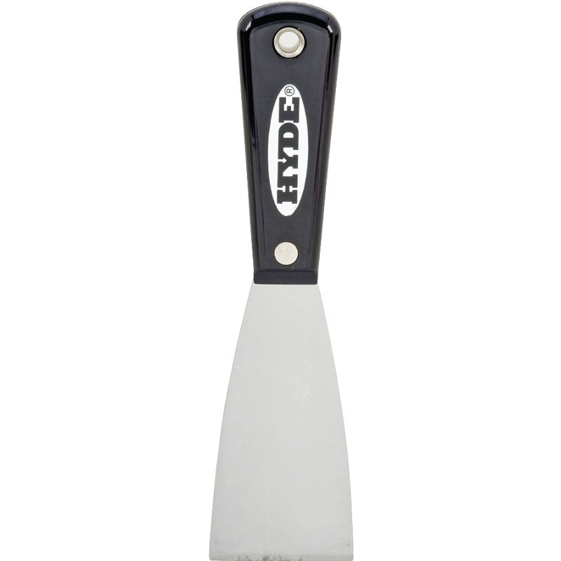 Hyde 02300 Stiff Putty Knife, 2 in W Blade, HCS Blade, Nylon Handle