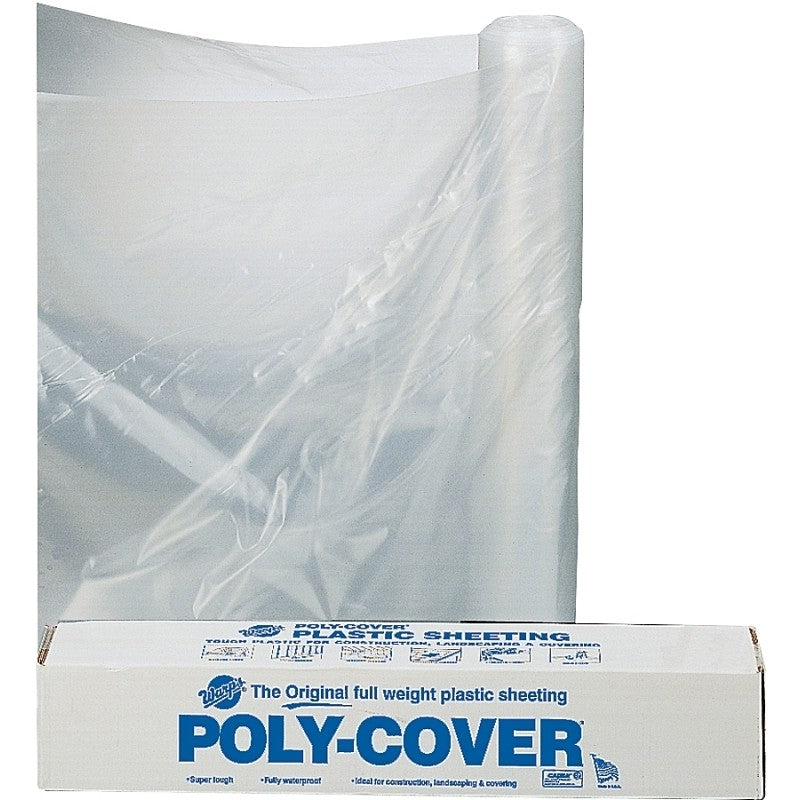 Orgill Poly 6X20-C Poly Film, 100 ft L, 20 ft W, Clear
