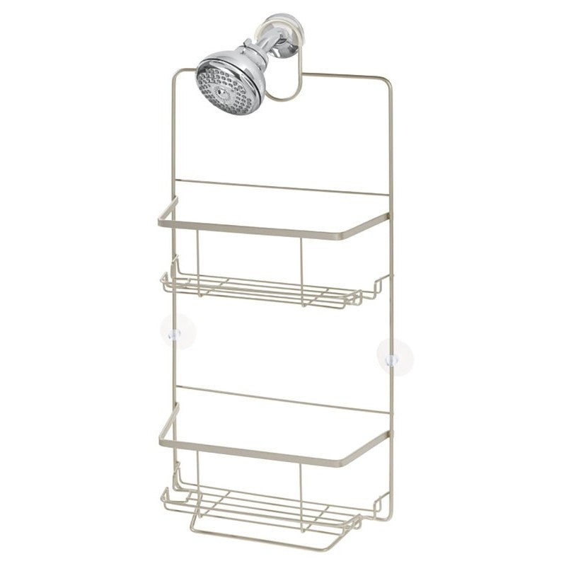 iDESIGN Everett 23855 Shower Caddy, 10.1 in OAL, 3.88 in OAW, Metal, Satin (Pack of 4)