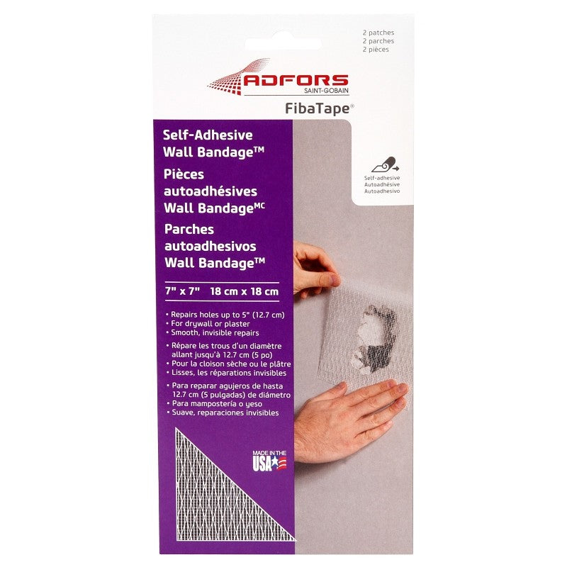 Adfors FDW6570-U Repair Patch, 7 x 7 in Dimensions, White