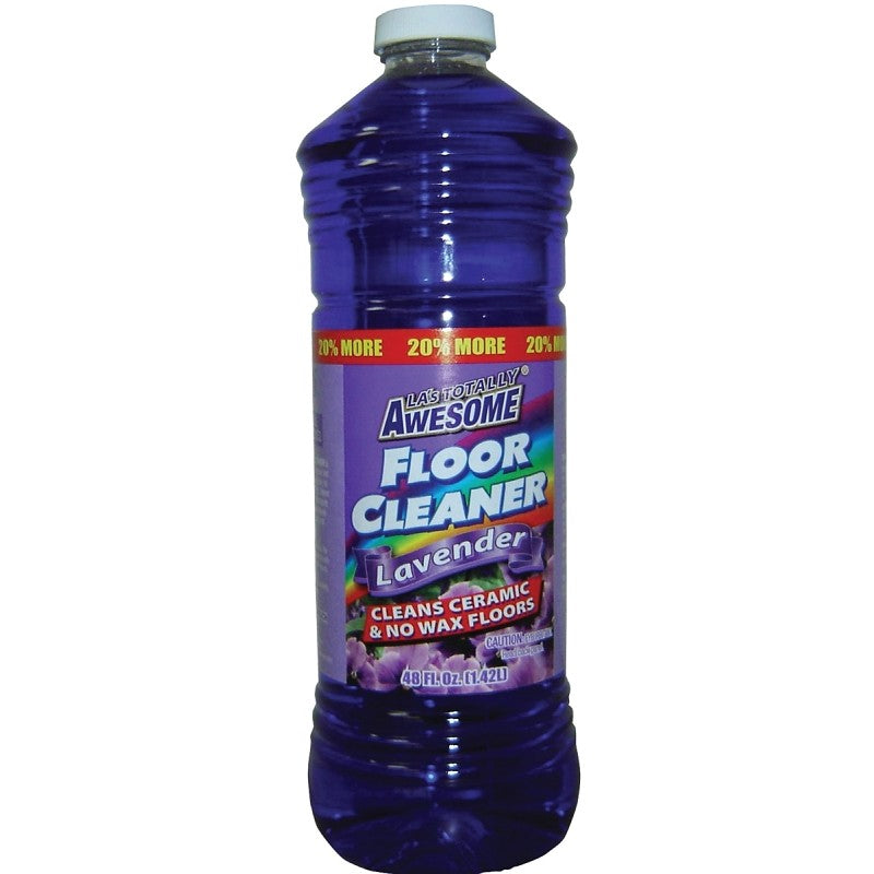 LA's TOTALLY AWESOME 230 Floor Cleaner, 40 oz Bottle, Liquid, Lavender (Pack of 8)