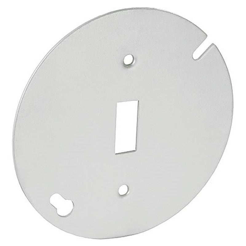 Southwire 54C42-UPC Pan Box Cover, 4 in Dia, 0.06 in L, Round, 1-Gang, Steel, Silver, Galvanized