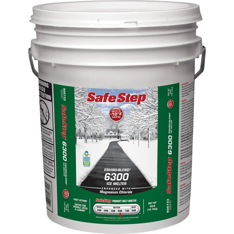 Safe Step 56840 Ice Melter, Crystalline Solid, White, 40 lb Pail
