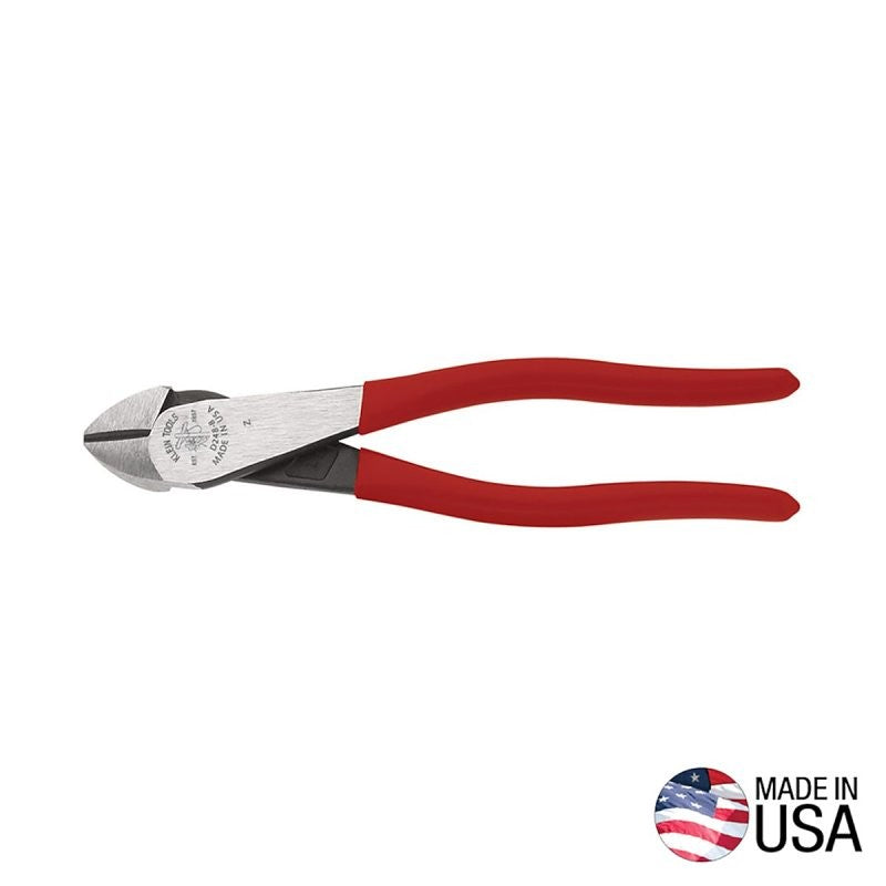 Klein Tools D248-8 Diagonal Cutting Plier, 8-1/16 in OAL, 3/4 in Cutting Capacity, Red Handle, Ergonomic Handle