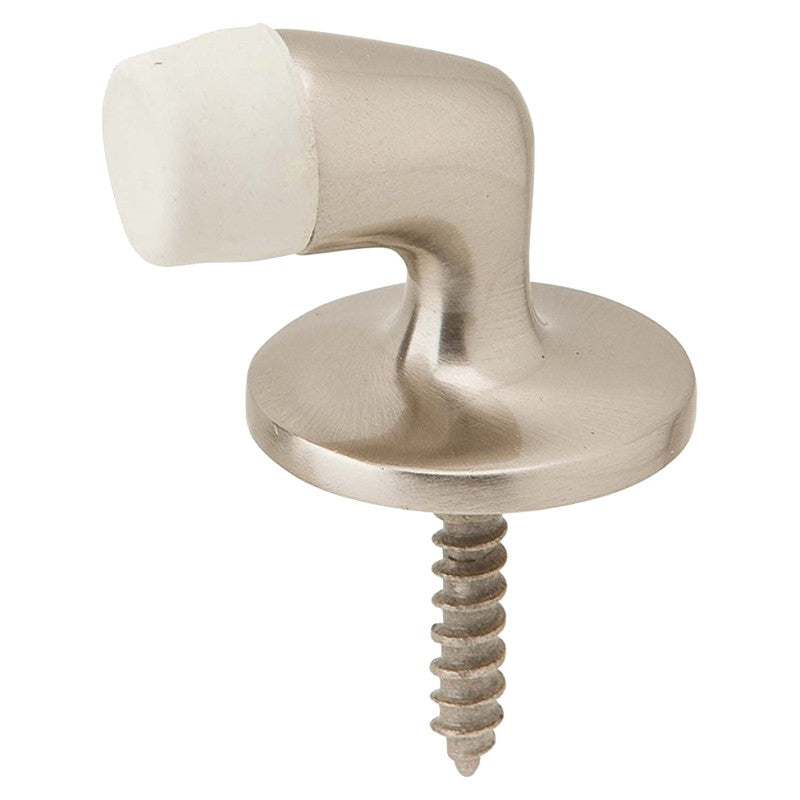 Schlage Ives Series 430MB15 Door Stop, 1-1/4 in Dia Base, Brass, Satin Nickel