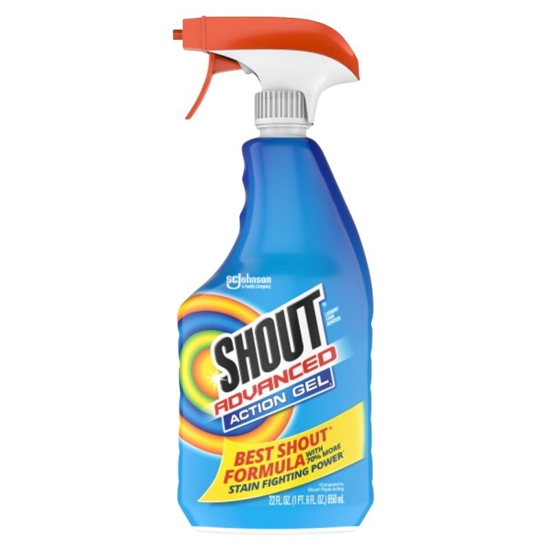 Shout 2277 Advanced Action Gel, 22 oz Bottle, Liquid, Pleasant, Translucent White