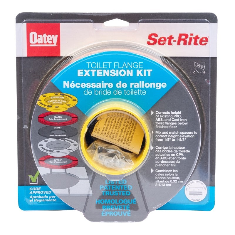 Oatey Set-Rite Series 43400 Toilet Flange Extension Kit
