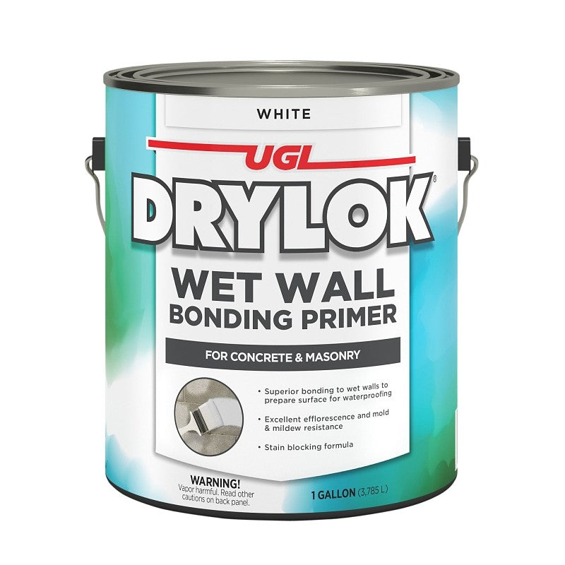 Drylok 25513 Wet Wall Bonding Primer, Matte, White, 1 gal (Pack of 2)