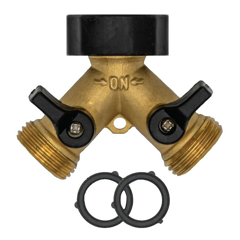 Freeze Miser 2482 Hose Splitter, 3/4 in Connection, NPT, 300 psi Pressure, Brass Body
