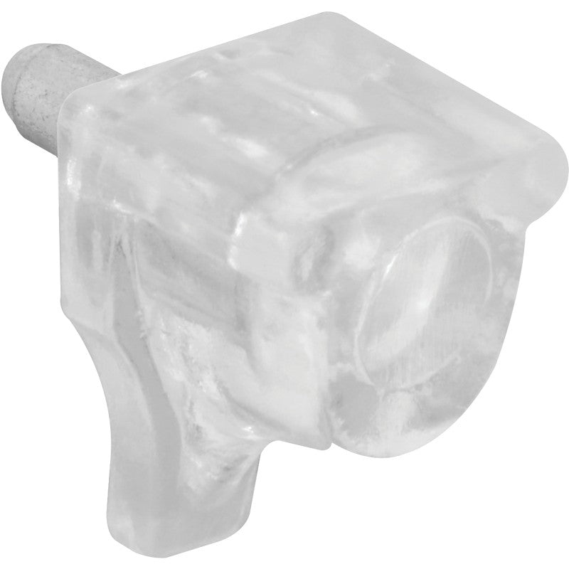 Prime-Line U 10156 Shelf Support Peg 10 lb, Plastic, Clear, Wall Mounting