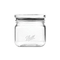Ball 2133569 Stack and Store Jar, 4 Cup, Glass, 4.8 in L, 4.8 in W, 4.8 in H (Pack of 4)