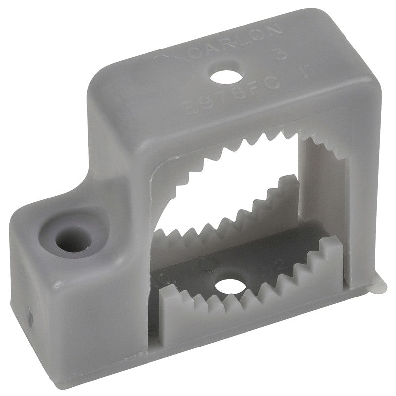 Carlon E978DC-CAR Conduit Strap, 1/2 in, 1-5/8 in L, Polypropylene, Gray, 40/PK