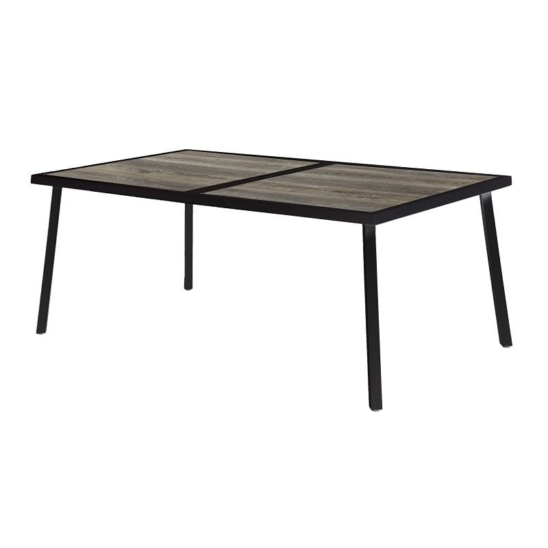 Seasonal Trends H23S7660P Dining Table, 38 in W, 66 in D, 28 in H, Steel Frame, Rectangular Table, Steel Table