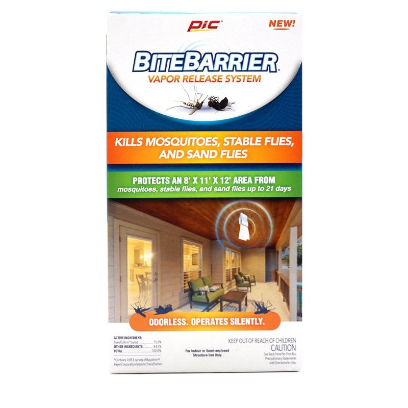 Pic BiteBarrier Mosquito and Fly Killer Vapor Release System, White