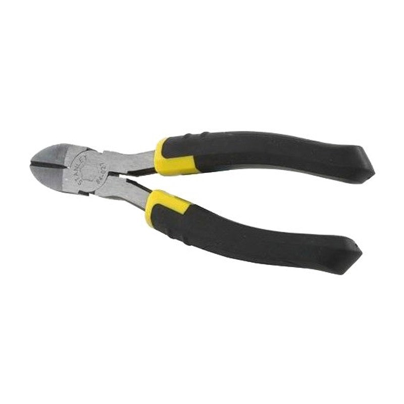 STANLEY 84-028 Diagonal Cutting Plier, 7-3/16 in OAL, 13/16 in Cutting Capacity, Black/Yellow Handle, Ergonomic Handle